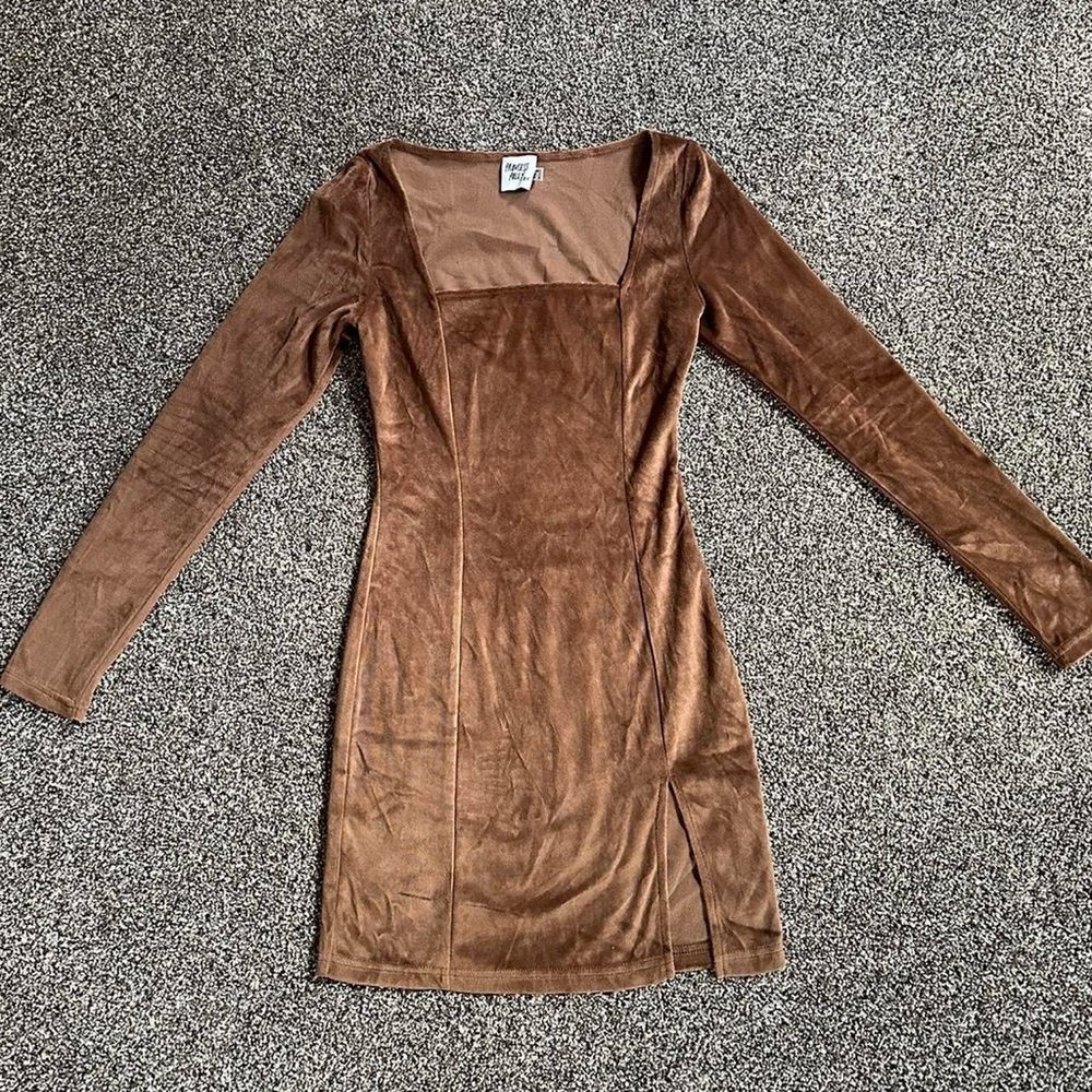 Princess Polly Brown Long Sleeve Dress